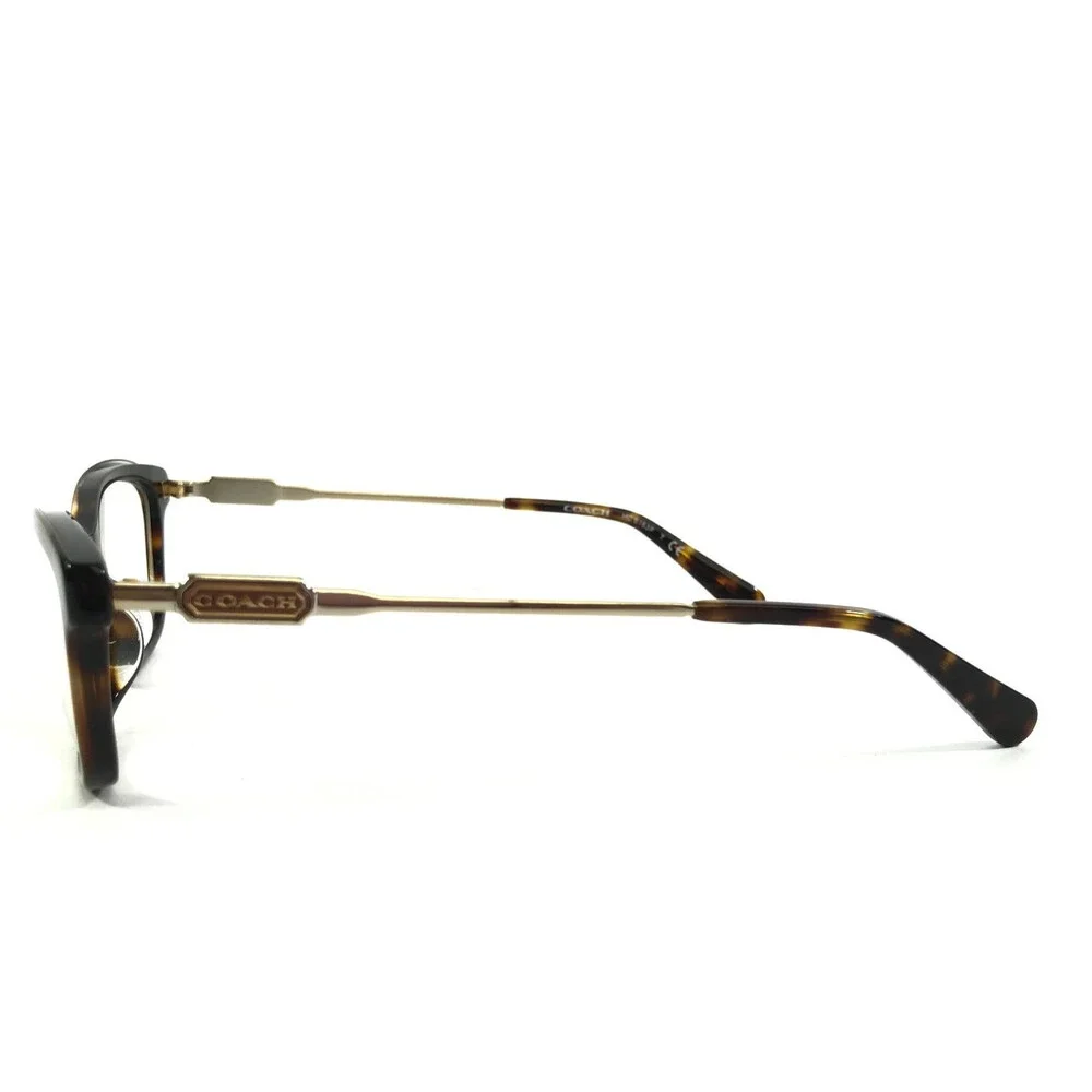 Coach Eyeglasses Frames HC6163F 5120 Dark Tortoise Pale Gold Asian Fit 54-17-140